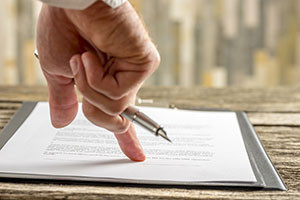 contract review before property auction