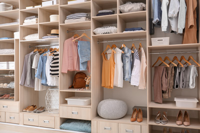 check wardrobe space in your open house inspection